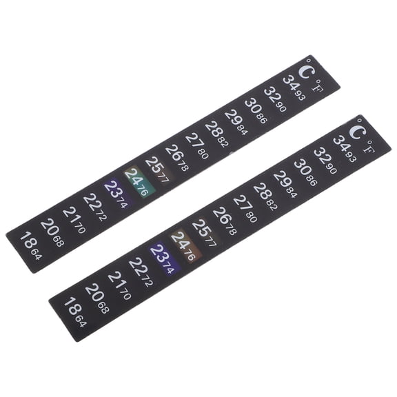 OUNONA 2Pcs Aquarium Thermometer Sticker Black Adhesive p for Accurate Home Fish Tank Temperature