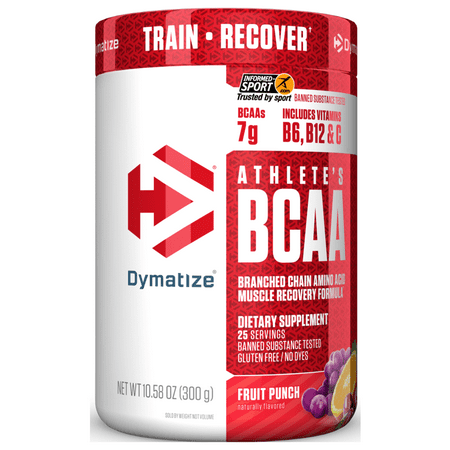 Dymatize Fruit Punch Athlete's BCAA, 10.58 oz