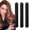 Black, variant on 3Pcs Velvet Heatless Curls- Jumbo Velvet Hair Curlers | No Heat Hair Rollers for Women, Sleep-In Hair Rollers with Satin Scarf, No Heat Damage Curling Rods for All Hair