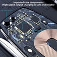 thumbnail image 4 of Cargador inalámbrico de coche 10W Carga rápida • Soporte telescópico auto-detecible • Rotación de 360° • Para iPhone y Android • ABS Silver, 4 of 5
