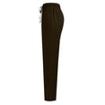 thumbnail image 6 of Fgvctg Scrubs for Women Set Plus Size Nursing Uniforms Petite V-Neck Yoga Scrub Pants and Tops Medical Scrubs Scrub Sets with Pockets Brown M, 6 of 7