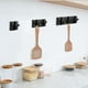 thumbnail image 2 of Hooks Sin taladro Montado en la pared Rack Rack Noxing Chaquetas Organizador Aluminio Antideslizante Sin deslizamiento Tenedor de colgante Sala de estar Negro 3 ganchos Jumpingount HA010064-09B, 2 of 6