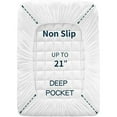 thumbnail image 7 of NAKTO Full Size Mattress Pad Pillow Top Mattress Cover Quilted Fitted Mattress Protector Cotton Top 8-21" Deep Pocket Cooling Mattress Topper (54x75 Inches), 7 of 7