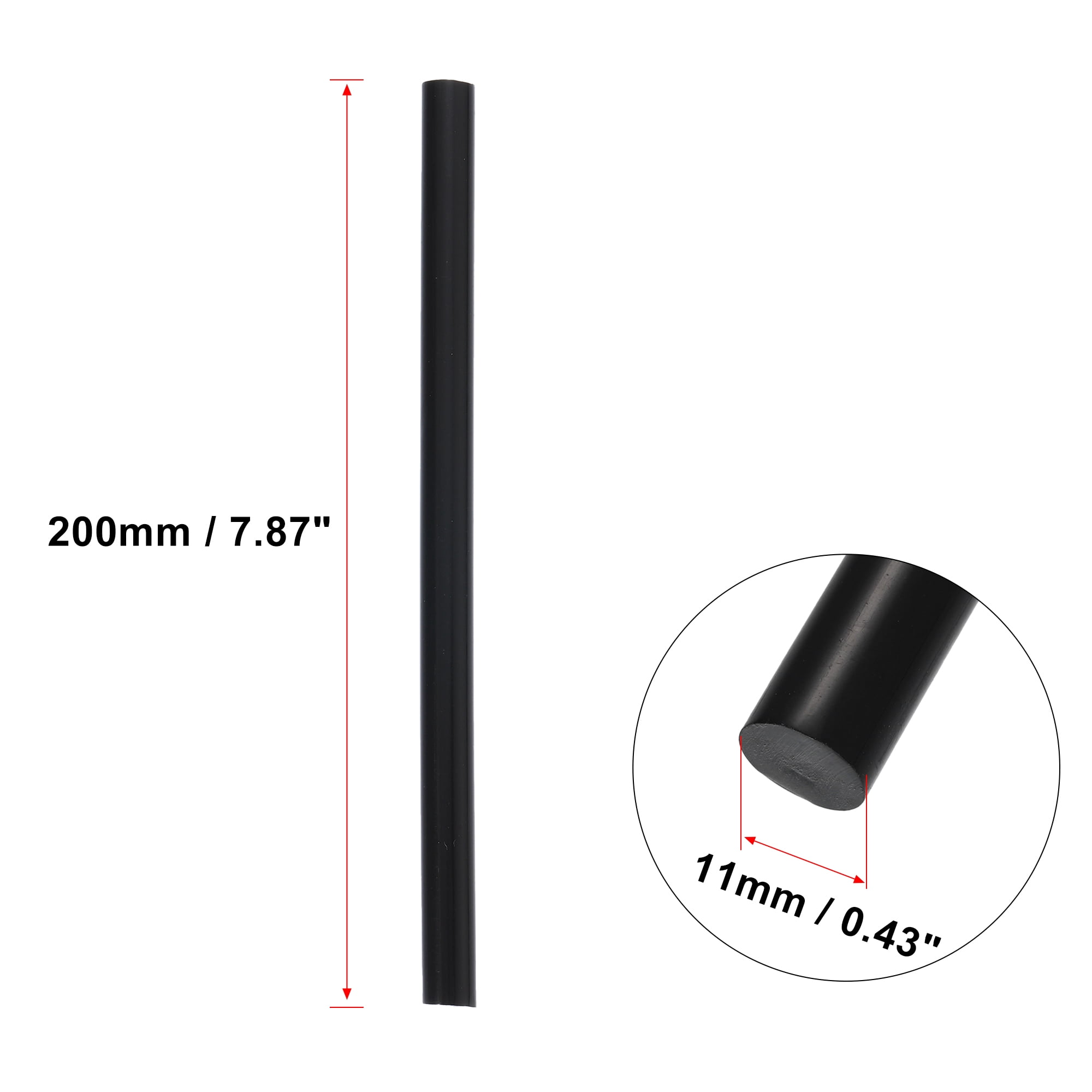 30pcs 11 x 200mm EVA Paintless Dent Repair Hot Melt Glue Sticks Replacement Black Universal for Car Auto