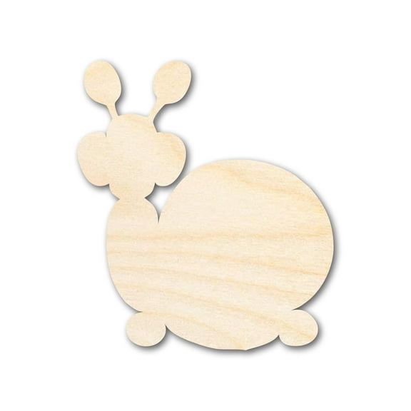 Unfinished Wood Balloon Snail Shape 4" / 1/8"