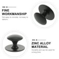 thumbnail image 4 of Guichaokj Black Self-Adhesive Brass Knobs for Dressers Cabinets 6 Pcs Zinc Alloy Kitchen Door Pull Handles, 4 of 6