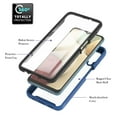 thumbnail image 2 of Galaxy A12 Case with Built-in Screen Protector, Dteck Full Body Protection Hybrid Rugged Shockproof Case Transparent Clear PC Back Cover for Samsung Galaxy A12, Blue, 2 of 6