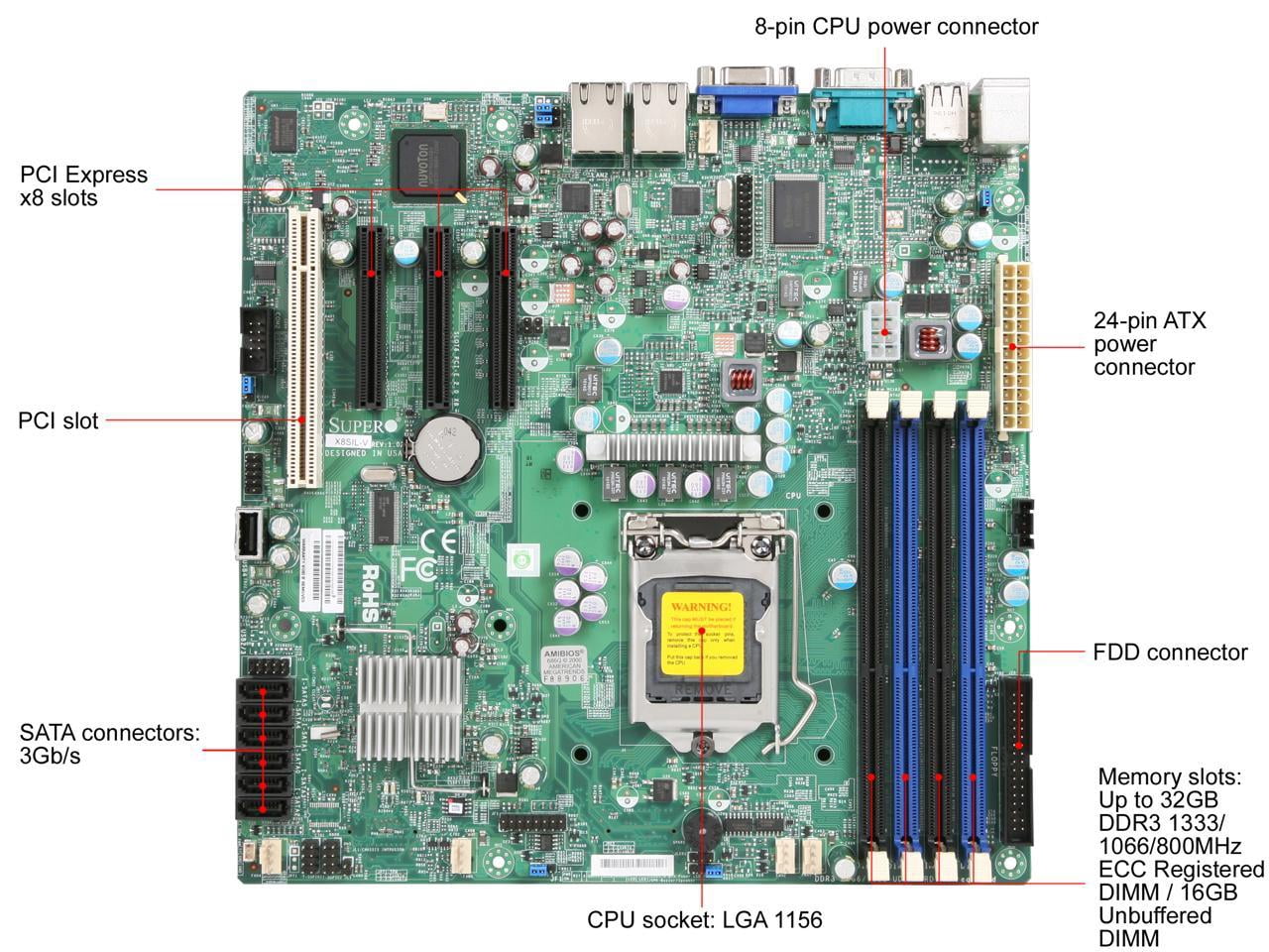 Supermicro X11SPM-TF Micro ATX Server Motherboard Intel C622 (MBD