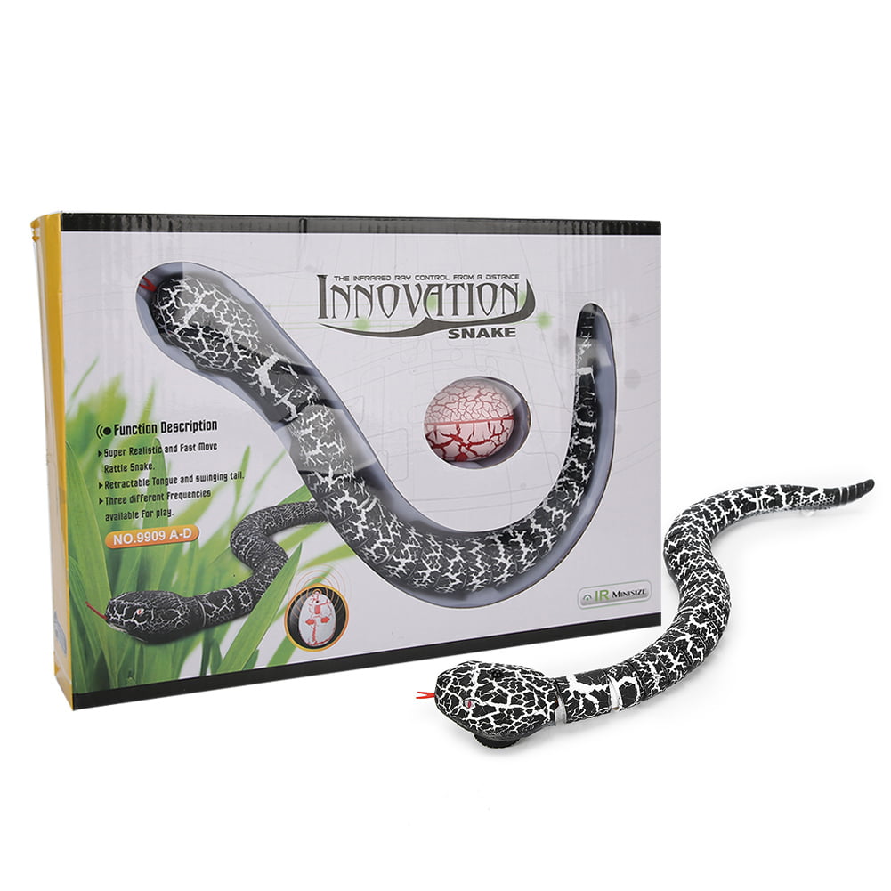 Phoetya Remote Control Snake Toy 15 Long Rechargeable Remote Control RC Snake Toy Realistic with Retractable Tongue And Swinging Tail for Kids Party Gift Play green