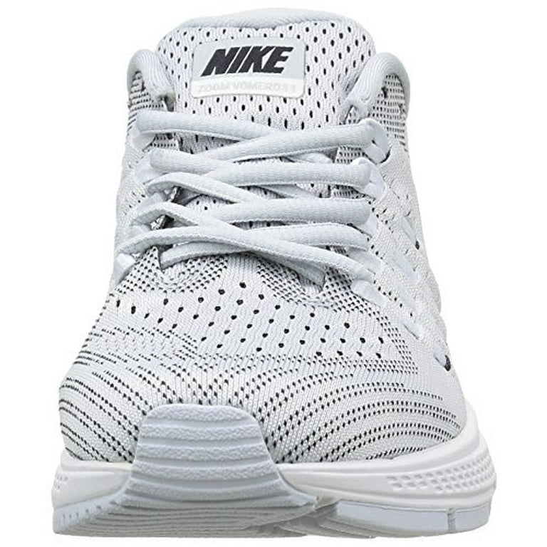 gramática cuchara Escalofriante Nike Women's Air Zoom Vomero 11 Pure Platinum/Black/Wht Running Shoe 8.5  Women US - Walmart.com