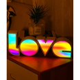 thumbnail image 2 of Lámpara LED nocturna colorida en tecnicolor con enchufe USB, lámpara de ambiente para niños y niñas, dormitorio, guardería, relajante y relajante, 2 of 5