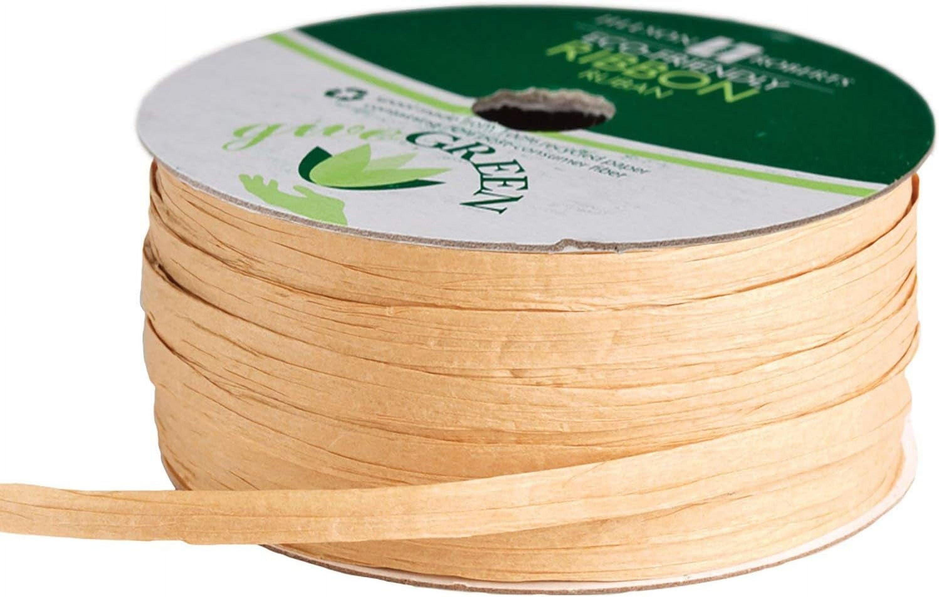 6 Spool-Count 1/4" x 50' Paper Raffia Ribbon Available in 3 Different Assortments, Pretty Pastels