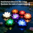 thumbnail image 4 of Floating Pool Light, Flower Pond Led Light with Color Changing, Loating Lamp Battery Operated Lily Pad Flower, Foam Flowers Ornanment for Pond Decor, 4 of 9