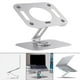 thumbnail image 1 of Soporte ajustable para computadora portátil, portátil, plegable, de elevación, ligero, plateado con ventilación , multiángulo, antideslizante, shamjiam Soporte ajustable para computadora portátil, 1 of 9