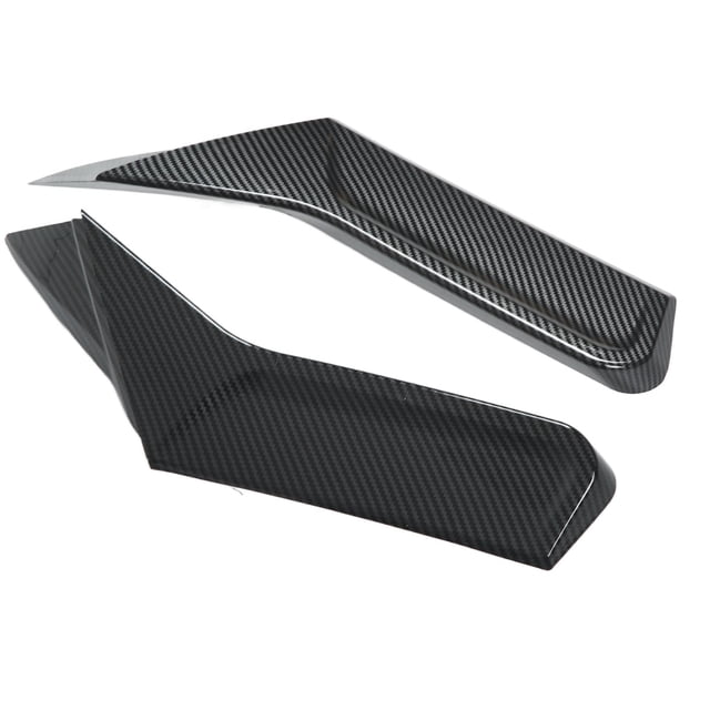 Rankomu 1 par de alerón Lateral de Ventana Trasera, Divisor de ala, alerón Canard Trim Accesorios de Coche reemplazo para MK8 VIII R GTD 2020(Fibra de Carbon)