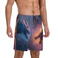 thumbnail image 2 of Fotbe Watercolor Sky Dragon Pajama Shorts for Men, Men's Pajama Bottoms, Sleepwear,Short Pajama Pants-X-Large, 2 of 9