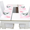 thumbnail image 4 of Marble Pink 4 PCs Placemats Set Linen Non-Slip Table Mat Rectangular Washable for Dining Kitchen Party 12"x18", 4 of 8