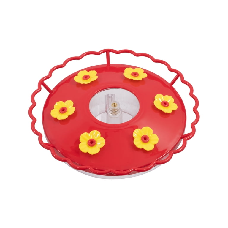 Vibrant Life Plastic Hummingbird Saucer with Rainproof Dome Feeder