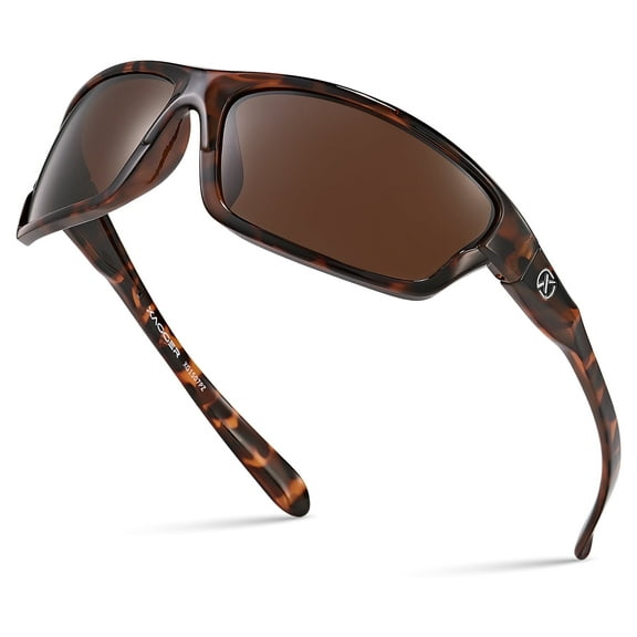 Xagger Wrap Around Polarized Sports Sunglasses for Men Women TR90 Frame Driving Running Fishing Sun Glasses