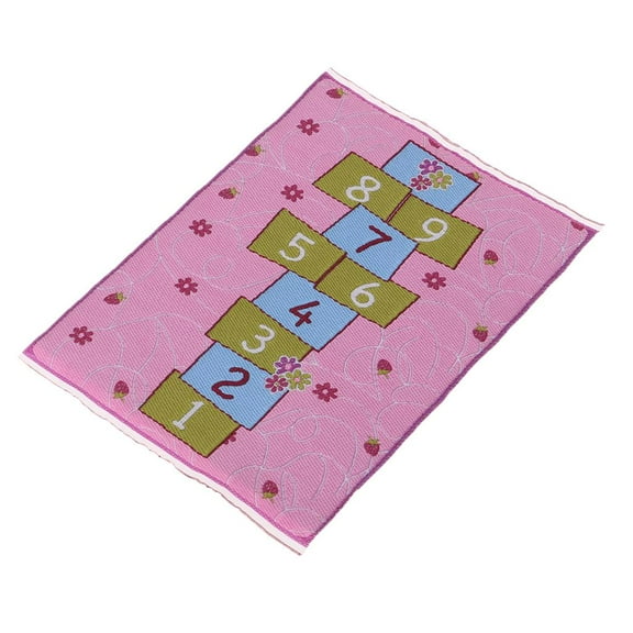 JWQFBC 1/12 Hopscotch Carpet Area Rug for Dollhouse Sitting Room Bedroom Decoration