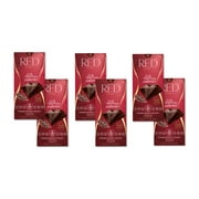 RED Chocolate 60% Extra Dark Chocolate - Piece Count: 6 Pack - Size: 3.5oz / 100g EACH