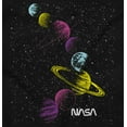 thumbnail image 2 of Retro NASA Space Milky Way Planets Men's Graphic T Shirt Tees Brisco Brands S, 2 of 4