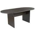 thumbnail image 3 of Flash Furniture Jones 6' Oval Multipurpose Conference Table, Rustic Gray, 3 of 15