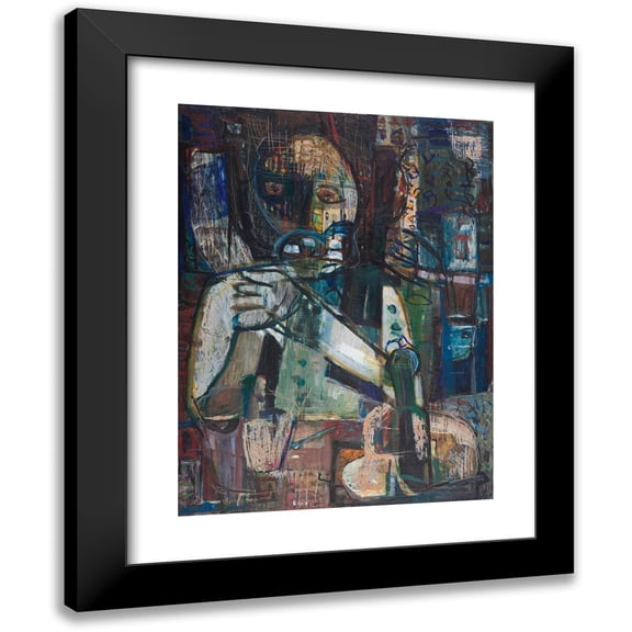 Jakob Weidemann 19x24 Black Modern Framed Museum Art Print Titled - The Sailor's Secondary (1945)