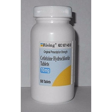 Rising Pharma - Cetirizine HCL 10 mg - Antihistamine Seasonal Allergy Tablets - 500 tablets