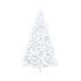 thumbnail image 3 of Charmma Artificial Half Christmas Tree with Stand White 59" PVC, 3 of 8