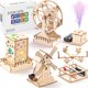 thumbnail image 1 of Kit STEM Yutin 5 en 1 para manualidades en madera para niños de 8 a 12 años con rompecabezas 3D, 1 of 7