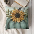 thumbnail image 3 of Ollo0ord Fall Pumpkin Home Sweet Home Throw Pillow Covers, Autumn Thankful Grateful Blessed Floral Decorations for Sofa Couch White, 3 of 5