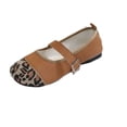thumbnail image 3 of longantii Mary Jane Shoes Women Slip on Dressy Flats Shoes for Women 2026 New Comfort Non-Slip Flats for Formal School Walking Brown, 3 of 5