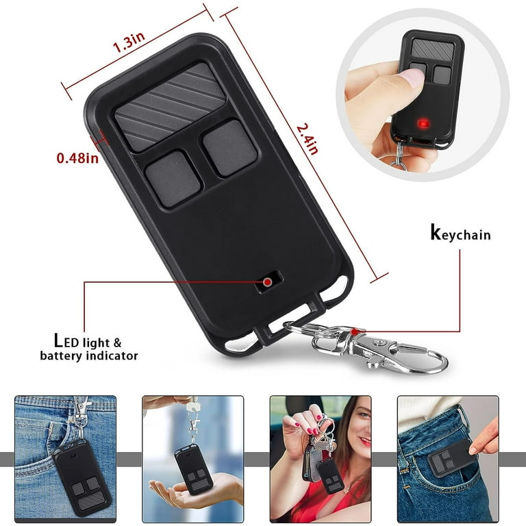 LiftMaster 3-Button Keychain Garage Door Opener Remote LiftMaster 3-Button Keychain Garage Door Opener Remote