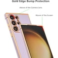 thumbnail image 3 of for Samsung Galaxy S23 Ultra Case Luxury Plating Case Cover Slim Lightweight Glossy Bling Phone Case Soft TPU Shockproof Bumper Case Electroplated Case,Purple, 3 of 11