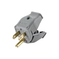 thumbnail image 2 of Leviton 3W101-0GY 2 Pole 3 Wire Grounding Plug  Gray, 2 of 4