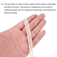thumbnail image 4 of Uxcell Lace Trim Ribbon 30 Yards 0.39 Inch Cotton Elastic Trim for Craft,Gift Wrappers,Headbands,Beige Style 14, 4 of 5