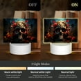 thumbnail image 3 of Kdxio Artistic Flower Butterfly Skull Rectangular Acrylic Night Light Acrylic Sleep Night Light Friend Gifts for Birthday Gifts for Women Teens Boys Girls, 3 of 9