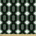 thumbnail image 2 of Ambesonne Geometric Fabric by the Yard Upholstery, Monotone Squares and Bars, 1 Yard, Charcoal Grey and White, 2 of 5