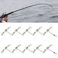 thumbnail image 2 of UDIYO 10Pcs 3 Way T-shape Carp Fishing Rolling Swivel Connectors with Luminous Beads, 2 of 6