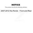 thumbnail image 2 of SIM Front Rear Semi-Metallic Brake Pads Kit for Car 2007-2012 Kia Rondo KSM-100106, 2 of 8