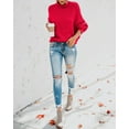 thumbnail image 7 of Sherrylily Fall Women Turtleneck Sweaters Batwing Pullover Winter Loose Knit Jumper, 7 of 7