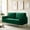 Green, variant on 65" Velvet Upholstered Small Loveseat Couch, 2 Seater Sofa with Pine Wood Frame, Comfortable Loveseat with High-Density Sponge for Living Room, Navy