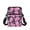 Awareness Ribbon, variant on Horse Sunflower Leopard Print Crossbody Shoulder Bag Polyester, Lightweight 2 Zippers Adjustable Messenger Cellphone Purse for Women Girls