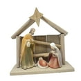 thumbnail image 3 of Figura de la Natividad de Navidad Figura de la Sagrada Familia, Figura de Adorno Artesanal de Mesa para Mesa de Interior, Gabinete de Escritorio, 3 of 9