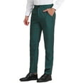 thumbnail image 5 of INSPIRE CHIC Men's Dress Plaid Printed Business Checked Pants 32 Dark Green, 5 of 7