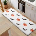 thumbnail image 5 of White Halloween Pumpkins and Bats Kitchen Rug Mat,Kitchen Runner Rugs Non Skid Washable,Decorative Kitchen Floor Mats for Kitchen,Sink,Laundry,17"x47.2", 5 of 7