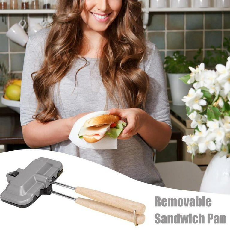 Yosoo Sandwich Maker, Multifunctional Electric Mini Sandwich Bread Maker  Non?stick Toaster and Electric Panini Press Baking Pan with US Plug 110V