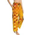 thumbnail image 2 of Junzan Bees On Hive Honeycomb Women'S Pajama Pants Drawstring Comfy Sleep Bottoms With Pockets, 2 of 9