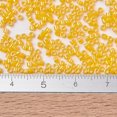 thumbnail image 4 of MIYUKI Beads Cylinder Japanese Seed Beads 11/0 (DB1572) Opaque Canary AB 1.3x1.6mm Hole: 0.8mm 2000pcs/10g, 4 of 5